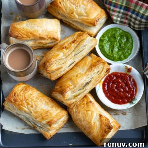 Homemade Indian Bakery-Style Vegetable Puff Recipe 2 Veg Puff