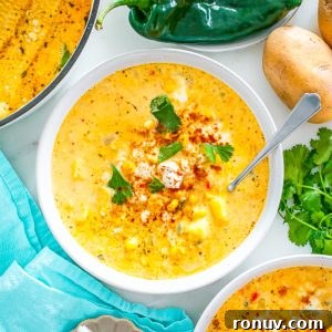 bowl of corn chowder