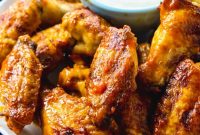 Baked Buffalo Wings with Soy Lime Glaze