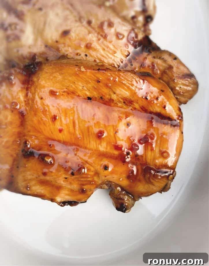 Cheerwine Glazed Sweet Heat Chicken Recipe 8 chicken on a plate