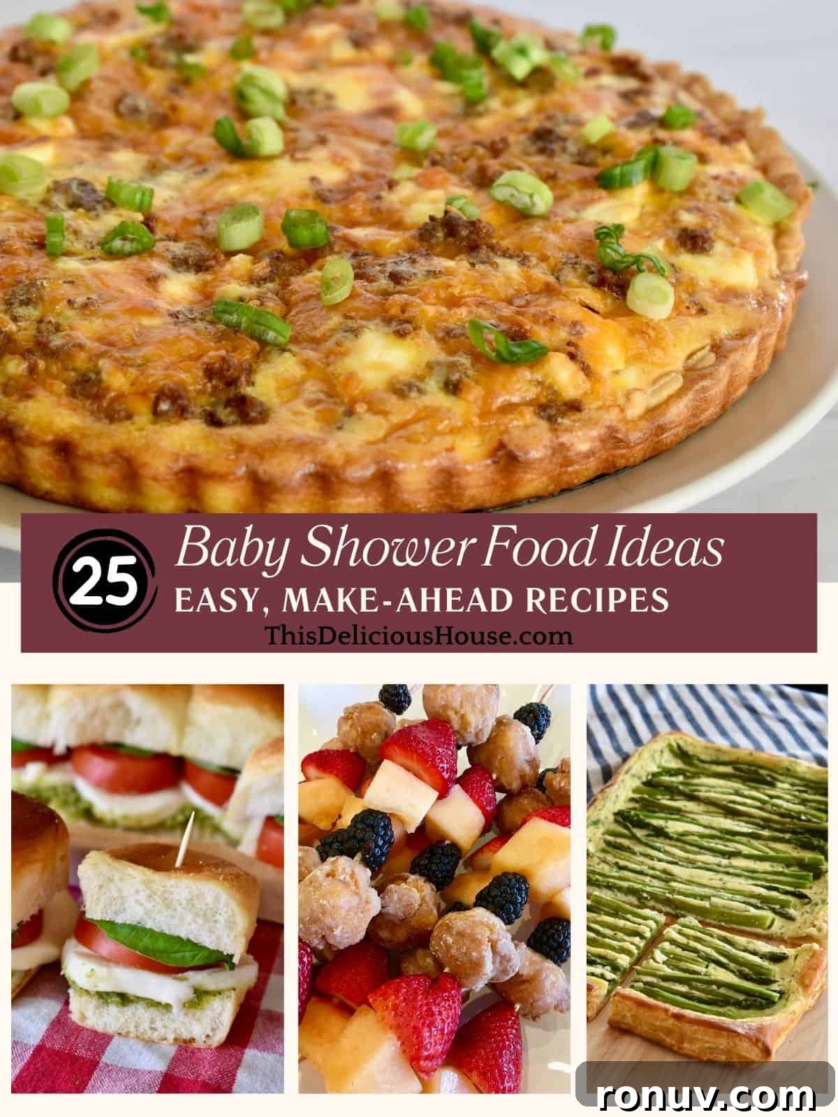 Make-Ahead Baby Shower Recipes and Party Food Ideas 2 Baby Shower Food Ideas.