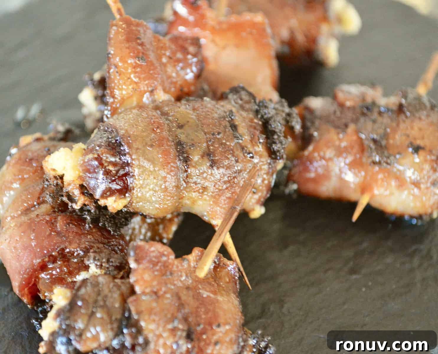 Make-Ahead Baby Shower Recipes and Party Food Ideas 18 Bacon wrapped dates.