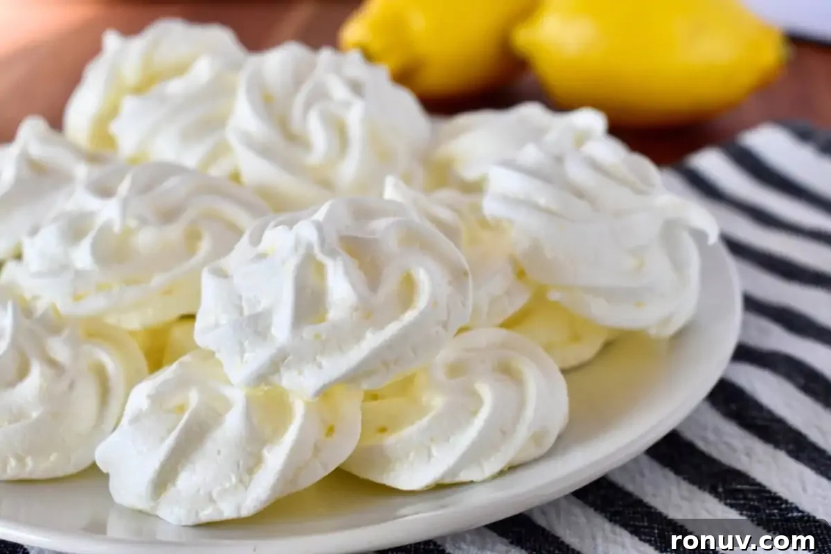 Make-Ahead Baby Shower Recipes and Party Food Ideas 25 Lemon Meringue Cookies.