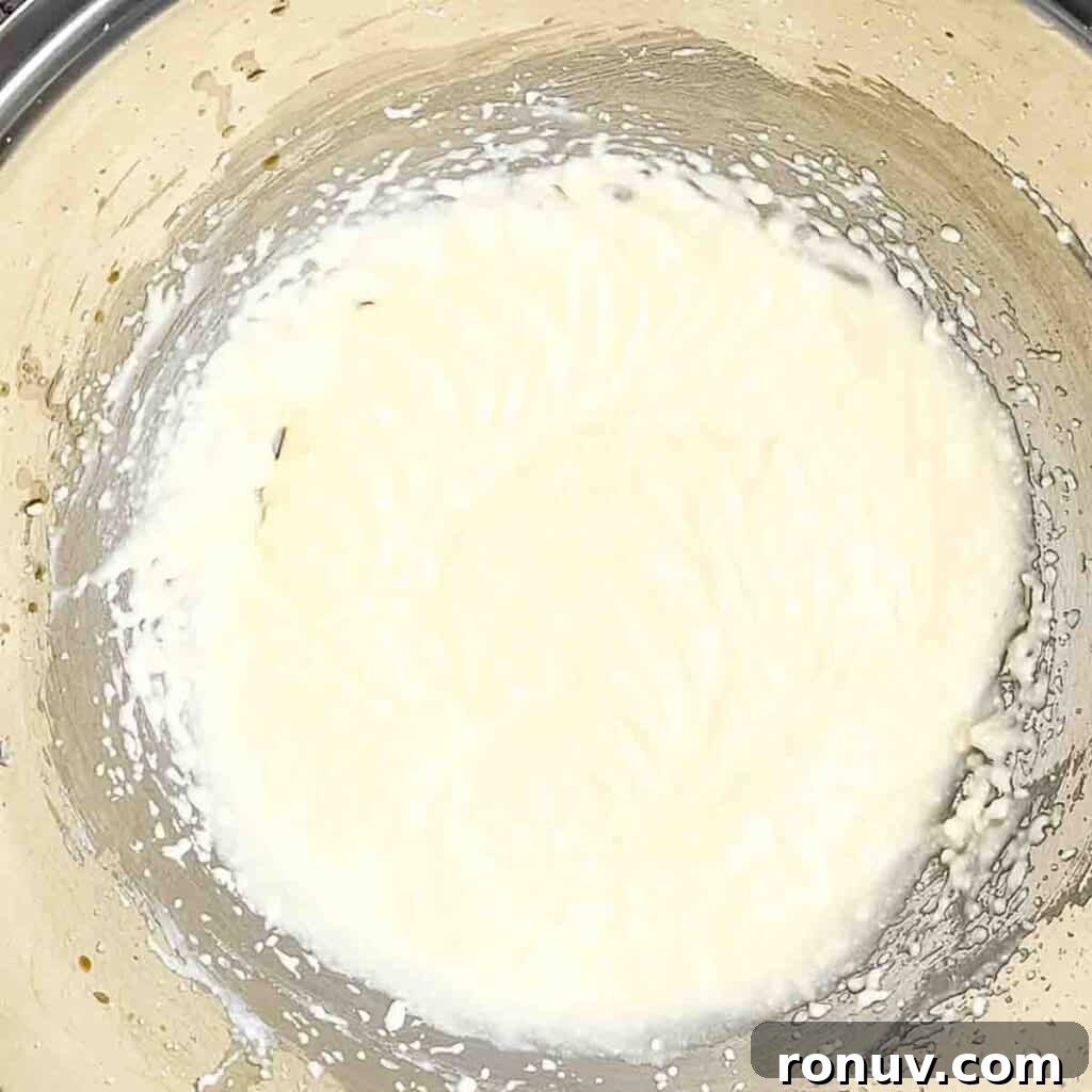 Air Fryer Sugar Cookies Recipe: Soft, Quick Homemade Treat 4 The wet ingredients mixed in a mixing bowl until smooth.