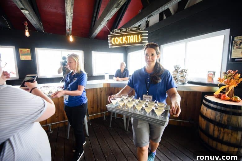 New York Dairy Tour 2018: Why I Moved to a Cheese Cave 10 Cocktails being served at Finger Lakes Distillery in New York.