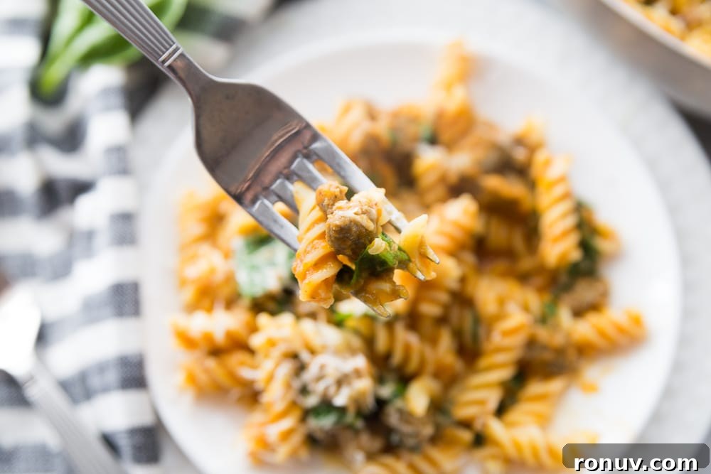 Creamy Pumpkin Pasta with Spicy Sausage Recipe 7 img 2471 6