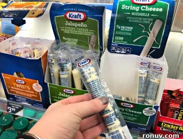 kraft and cracker barrel cheese sticks