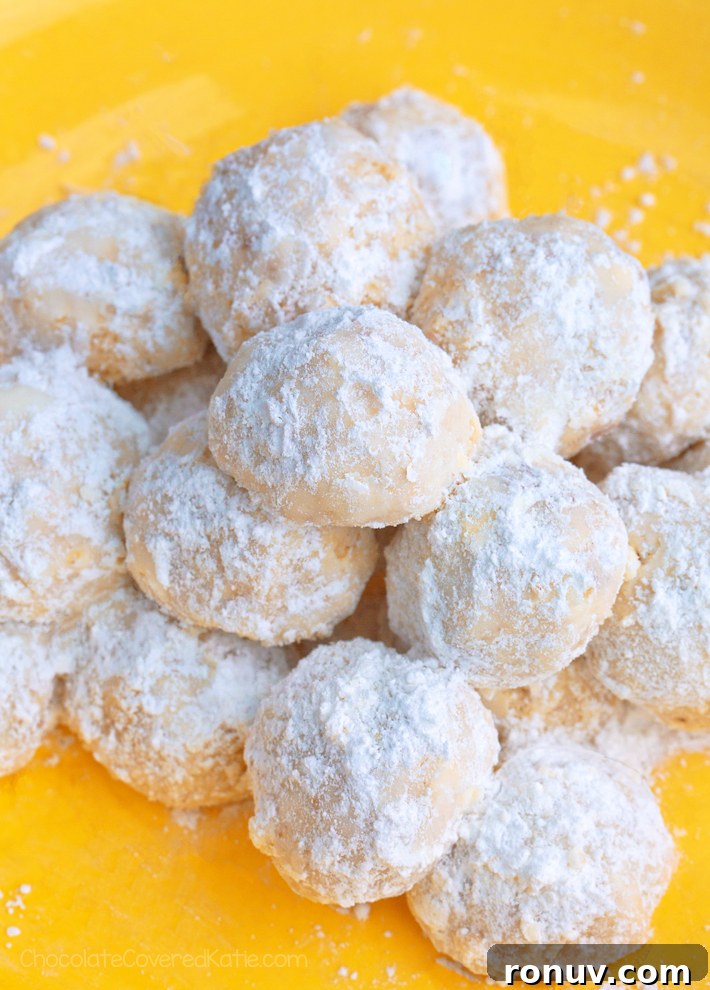 6 Ingredient Lemon Snowball Cookies