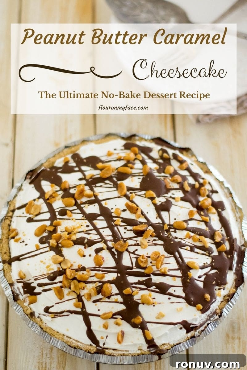 No-Bake Peanut Butter Cheesecake No-Bake Peanut Butter Cheesecake Pie made with homemade caramel