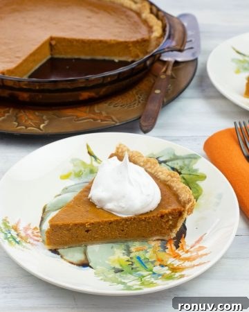 No-Bake Peanut Butter Caramel Cheesecake Pie Recipe 4 A slice of Pumpkin Pie topped with whipped cream