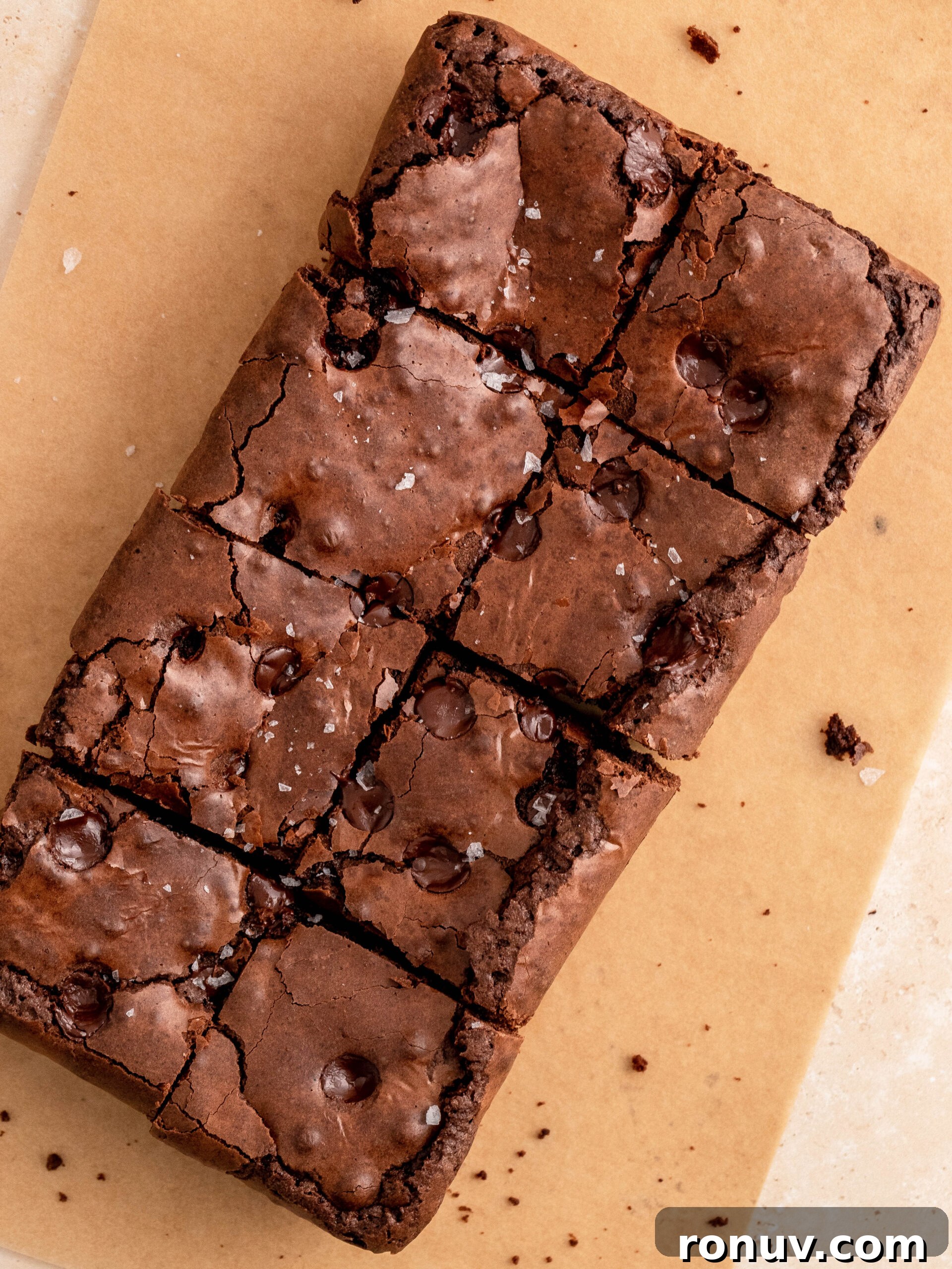 Small-Batch Fudgy Chocolate Brownies 3 Finish baked small batch brownies