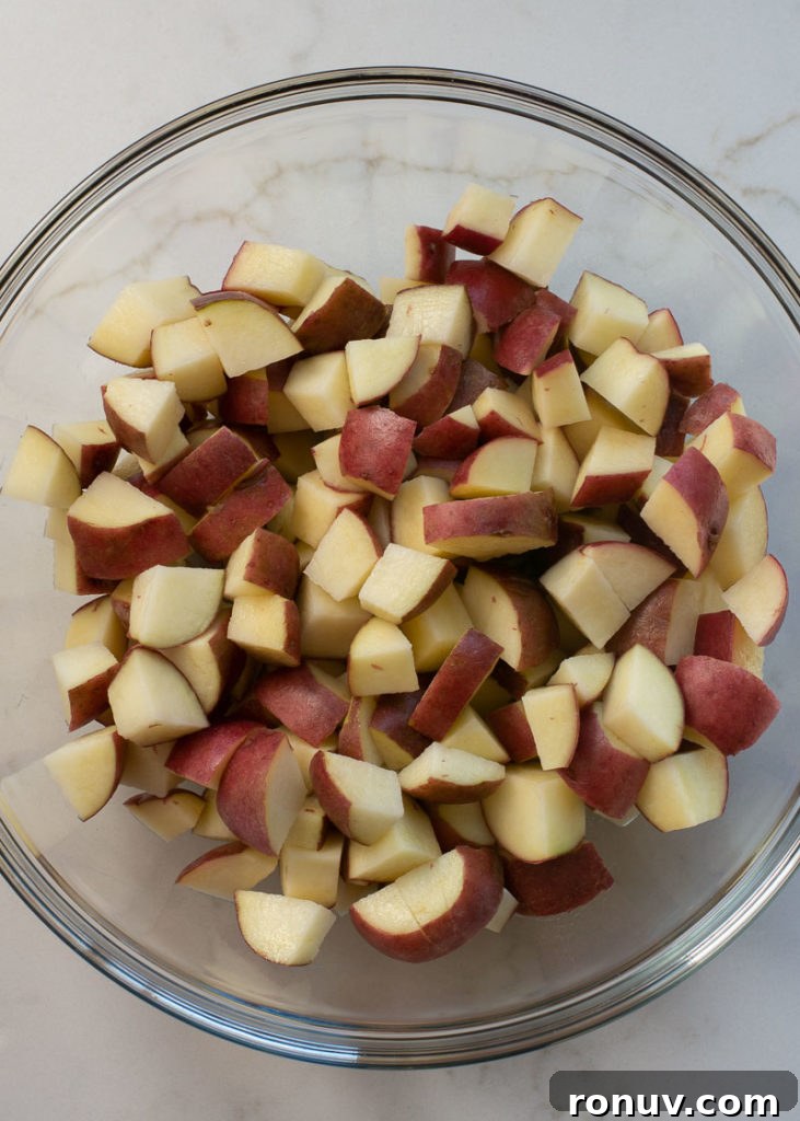 Crispy Air Fryer Breakfast Potatoes Recipe 3 These Air Fryer Breakfast Potatoes require just four ingredients and 15 minutes! These crispy, salty breakfast potatoes are great with bacon and eggs!