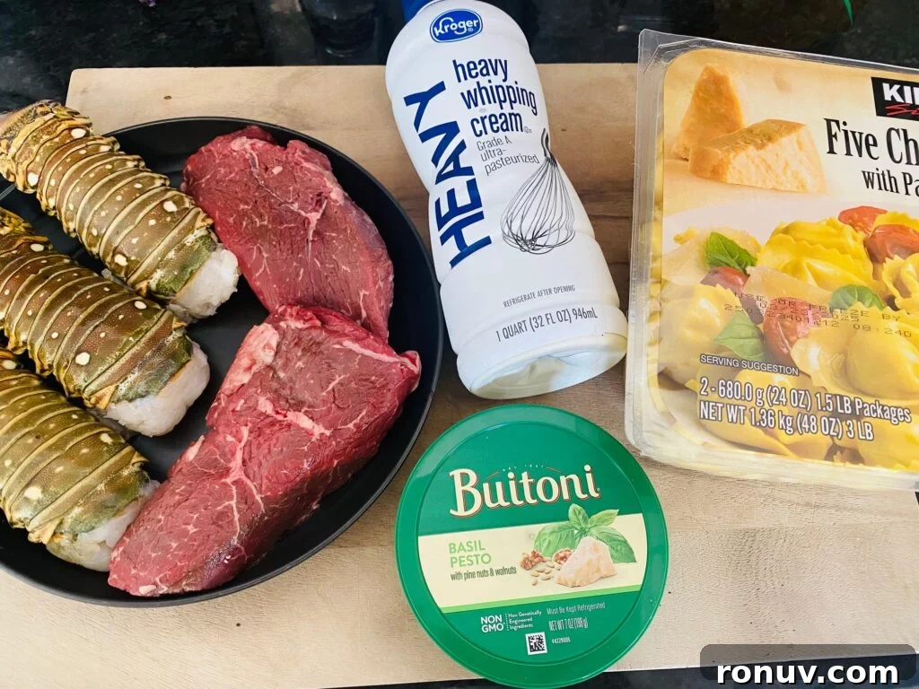 Blackstone Griddle Surf and Turf Tortellini Recipe 2 ingredients for Blackstone Surf and Turf Tortellini