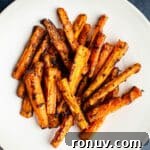 20 Creative Sides to Serve with Soup Beyond Bread 14 Carrot fries on a plate.