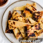 20 Creative Sides to Serve with Soup Beyond Bread 10 Flatbread triangles on a plate.