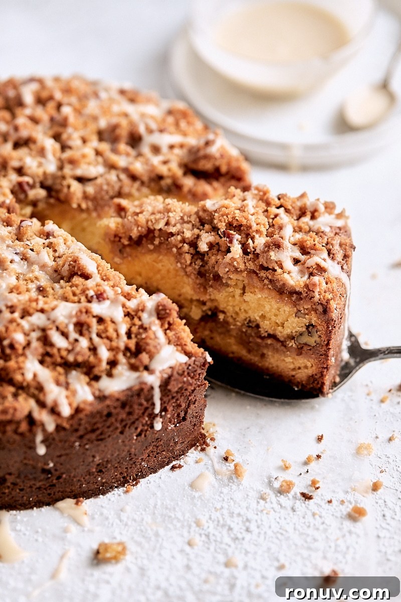 Moist Sour Cream Coffee Cake Recipe with Cinnamon Streusel 3 Classic Sour Cream Coffee Cake