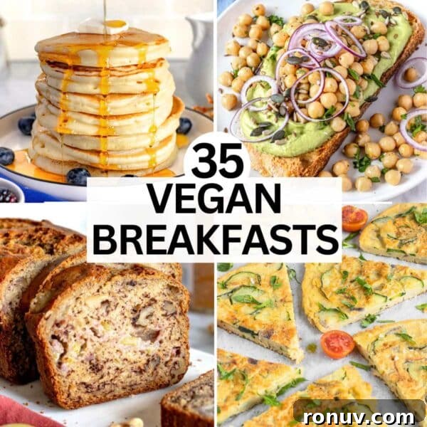 Vegan French Toast Recipe with Cinnamon Maple Syrup 19 35 easy vegan breakfast recipes.