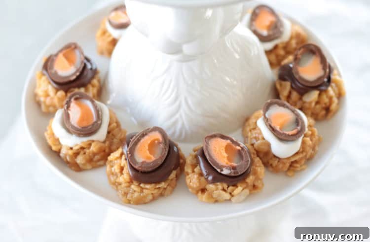 25 Easter Desserts to Impress Your Guests 9 bunny platter of cadbury creme egg cookies