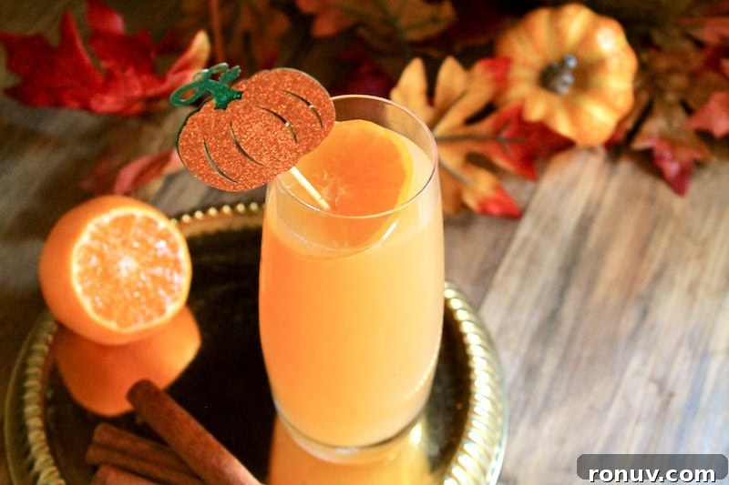 fall pumpkin pie mimosas