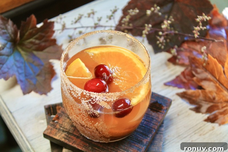thanksgiving bourbon cocktail old fashioned