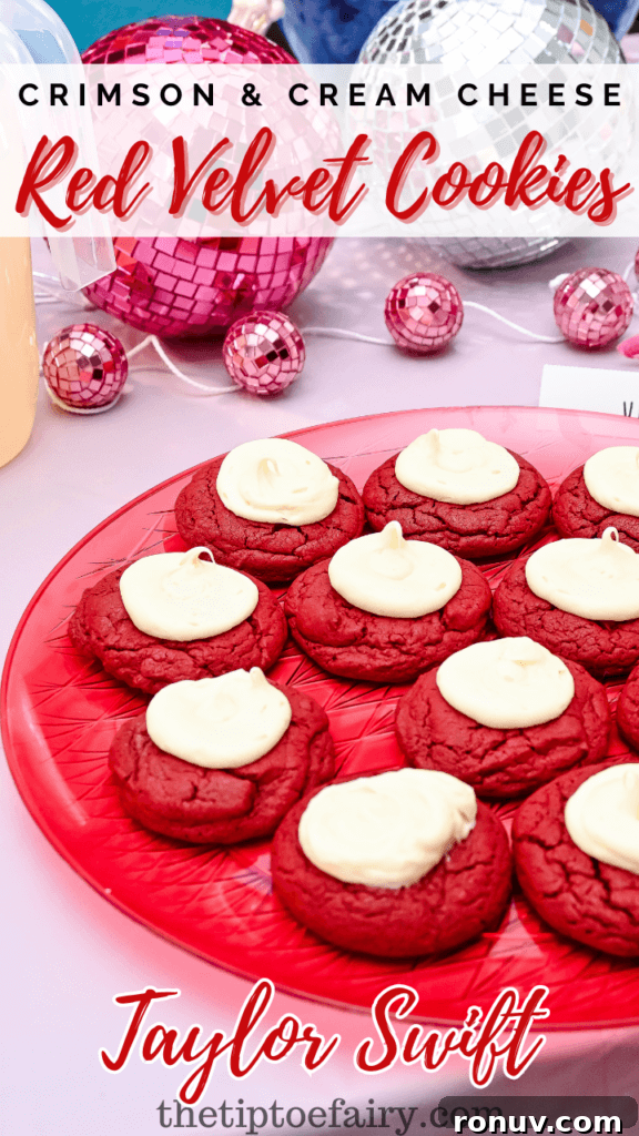 Red Velvet Cake Mix Cookies with Cream Cheese 2 Plate of red velvet cake mix cookies
