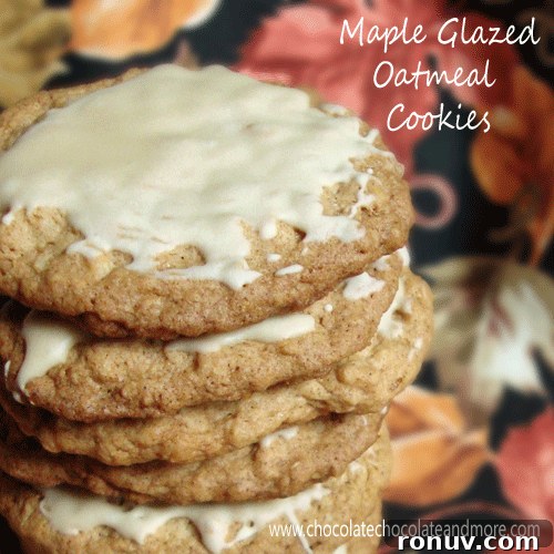 Chewy Caramel Apple Toffee Cookies Recipe 8 Maple Glazed Oatmeal Cookies