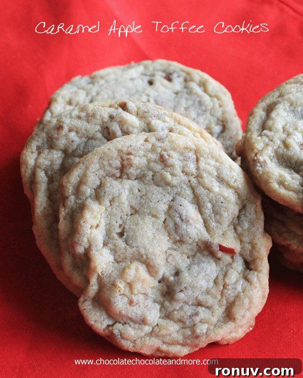 Chewy Caramel Apple Toffee Cookies Recipe 5 Caramel Apple Toffee Cookies