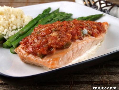 Salsa Roasted Salmon Salsa Roasted Salmon