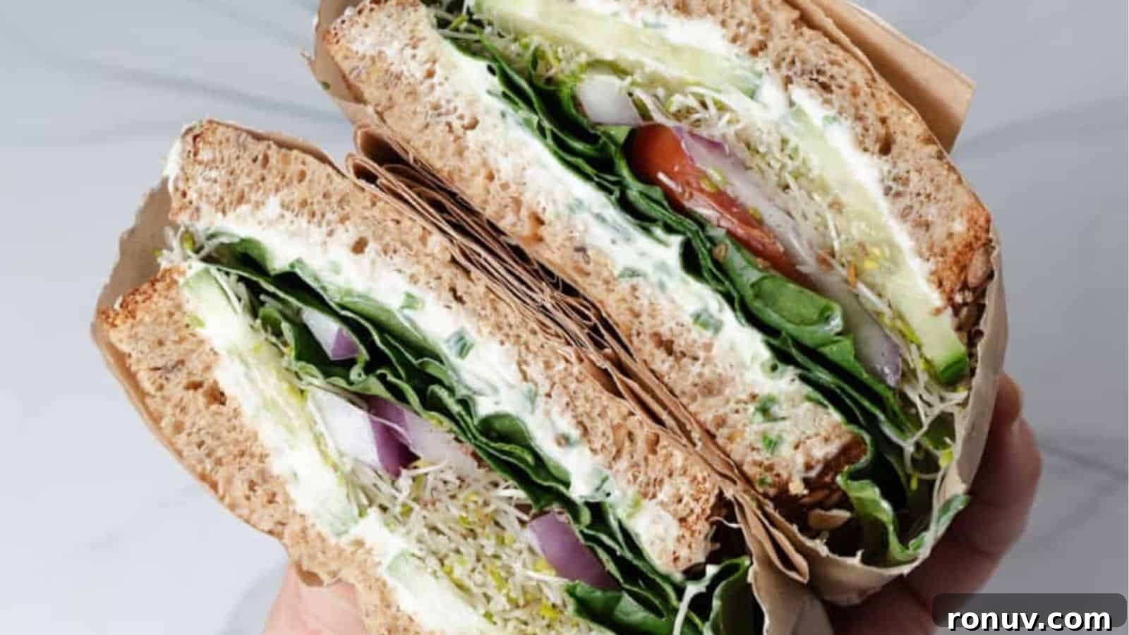 20 Cream Cheese Recipes Where It's the Secret Ingredient 12 Cream Cheese Veggie Sandwich
