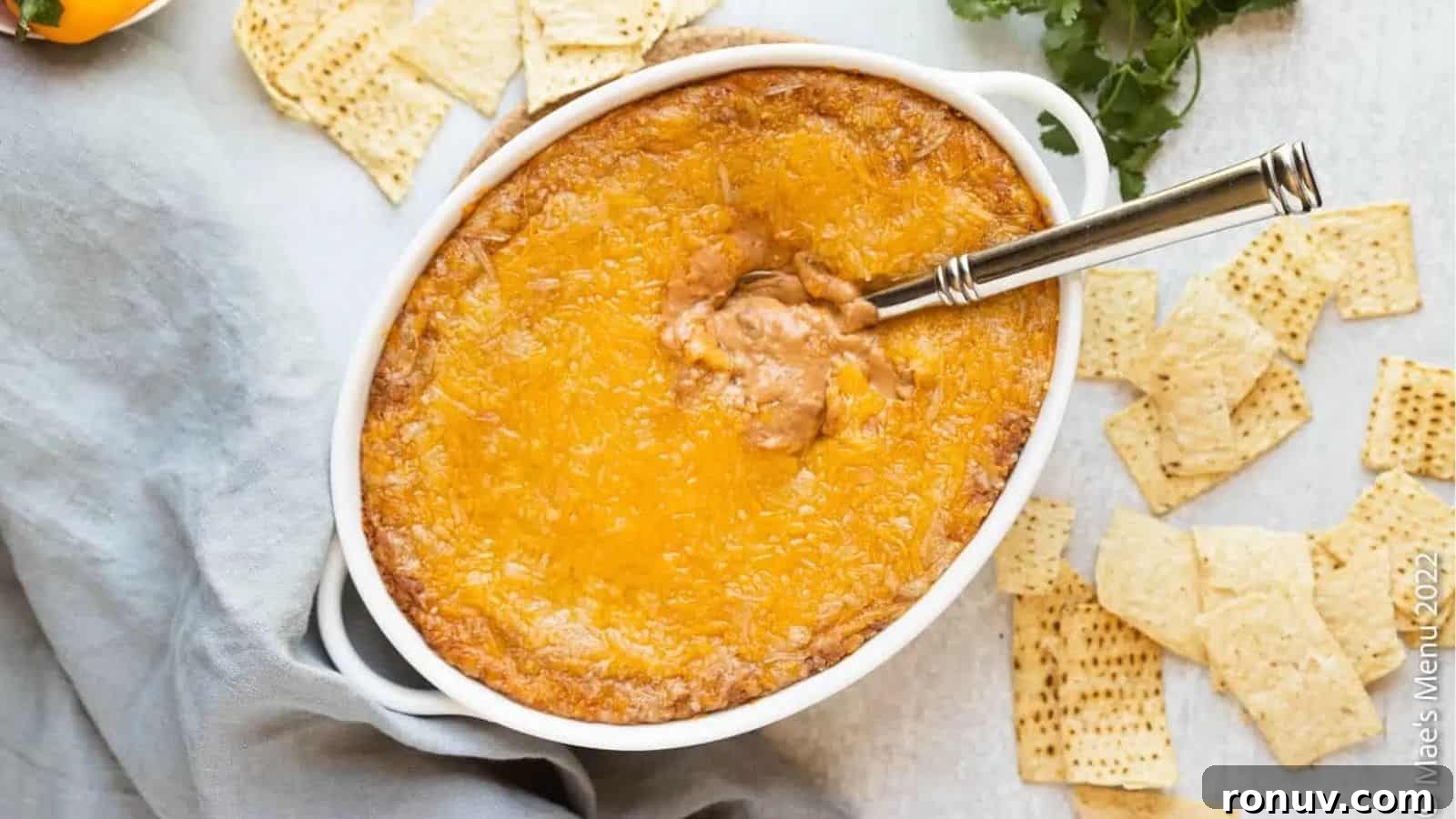 20 Cream Cheese Recipes Where It's the Secret Ingredient 8 Cream Cheese Refried Bean Dip