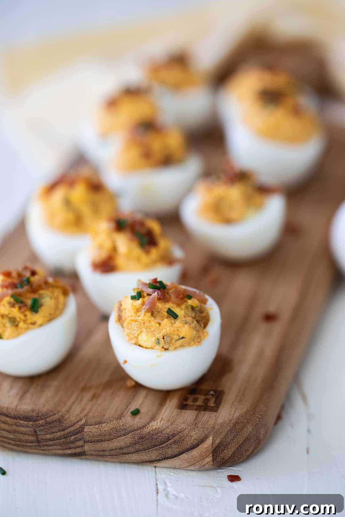 Deviled Eggs with Bacon Easy Deviled Eggs - Deviled Eggs with Bacon