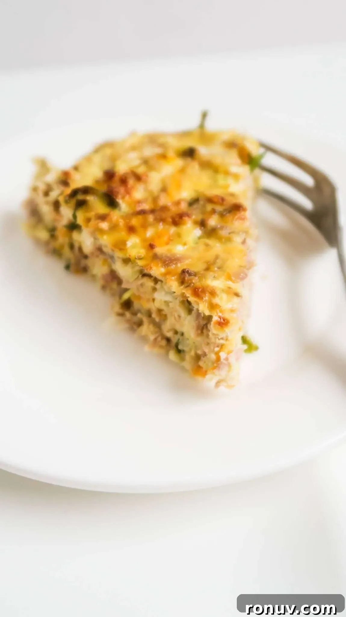 Crustless Tuna Breakfast Quiche for Meal Prep and Low-Carb 2 This crustless tuna breakfast quiche recipe is healthy, so easy to make and the perfect meal prep breakfast recipe. This quick and healthy savory breakfast idea is gluten free and also easily made low carb and dairy-free. Perfect easy canned tuna recipe and great for clean eating too!