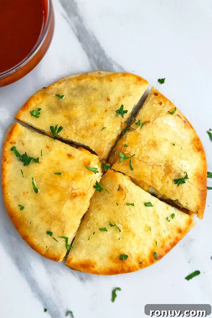 One-Pan Ground Beef Quesadilla Recipe 3 Best Beef Quesadilla Cut into 4 Slices