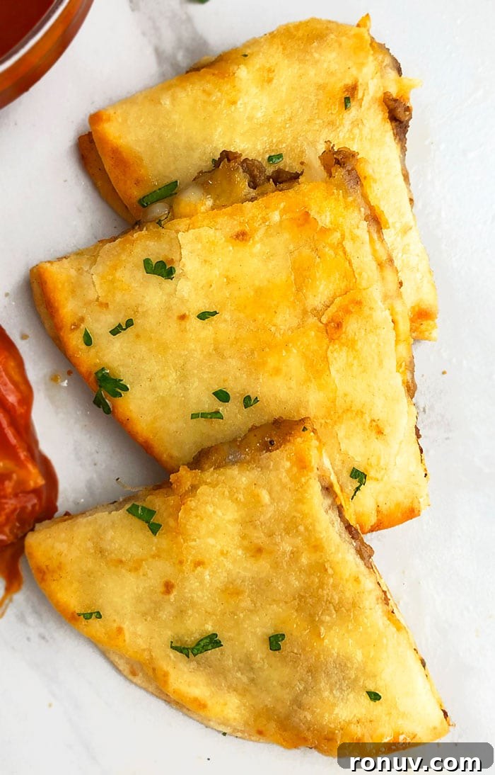 One-Pan Ground Beef Quesadilla Recipe 4 Homemade Quesadilla with Ground Beef Taco Meat and Cheese