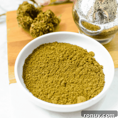 A picture of ground cannabis flower.