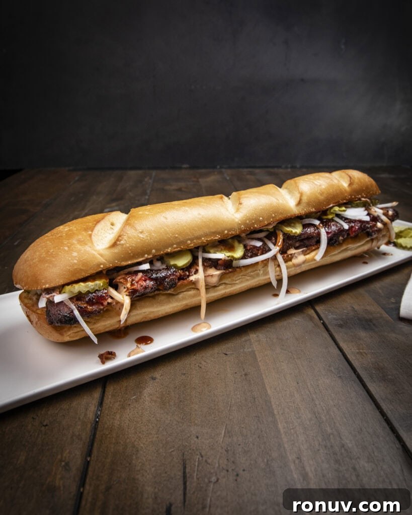Smoked Rib Sandwich Recipe: McDonald's Copycat 7 Deboned ribs