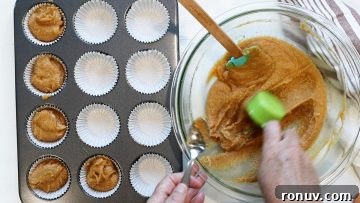 Gluten-Free Pumpkin Muffins That Taste Like Fall 9 Spoon batter into muffin tin
