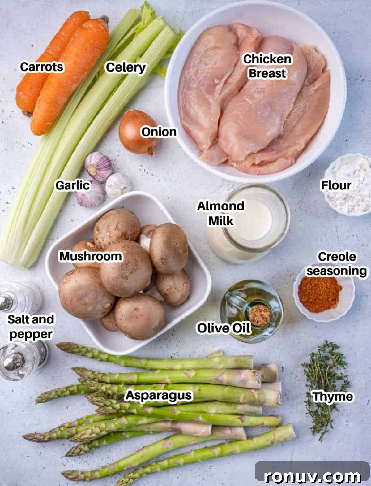 Chicken Fricassee Recipe with Mushrooms and White Wine 4 ingredients to make chicken fricassee.