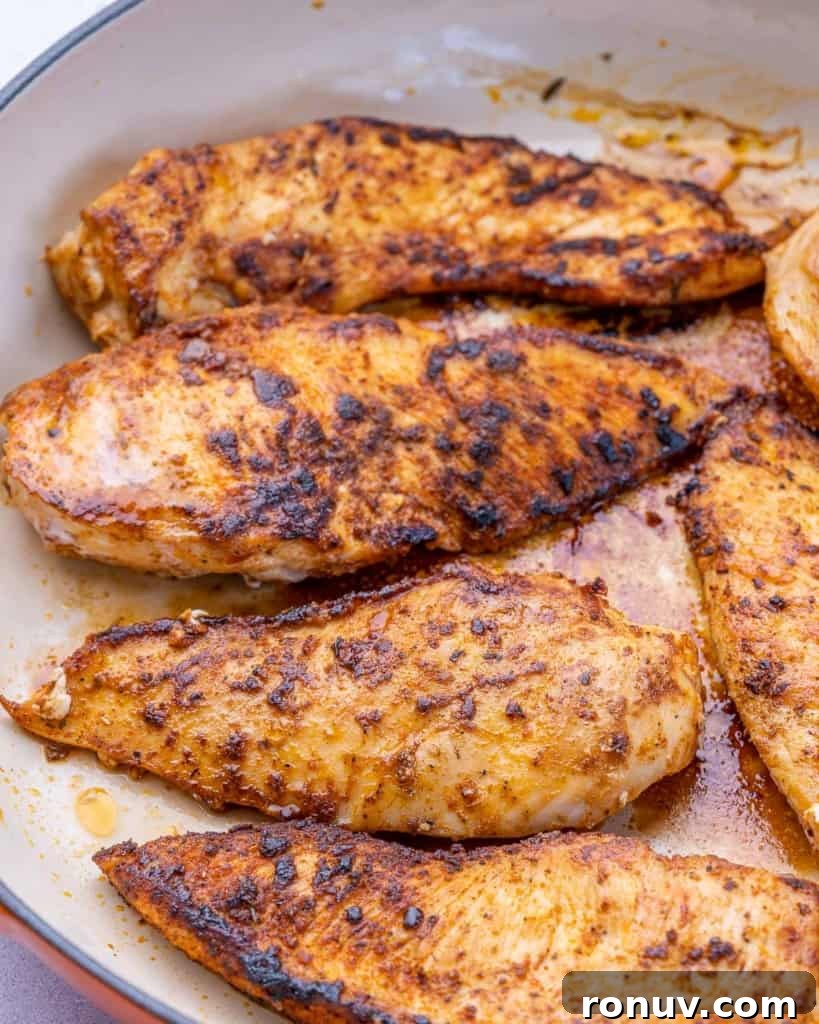 Chicken Fricassee Recipe with Mushrooms and White Wine 5 Cooked chicken in pan