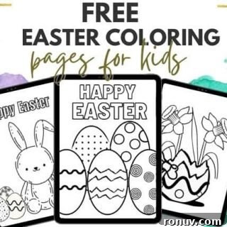 easter colouring pages book