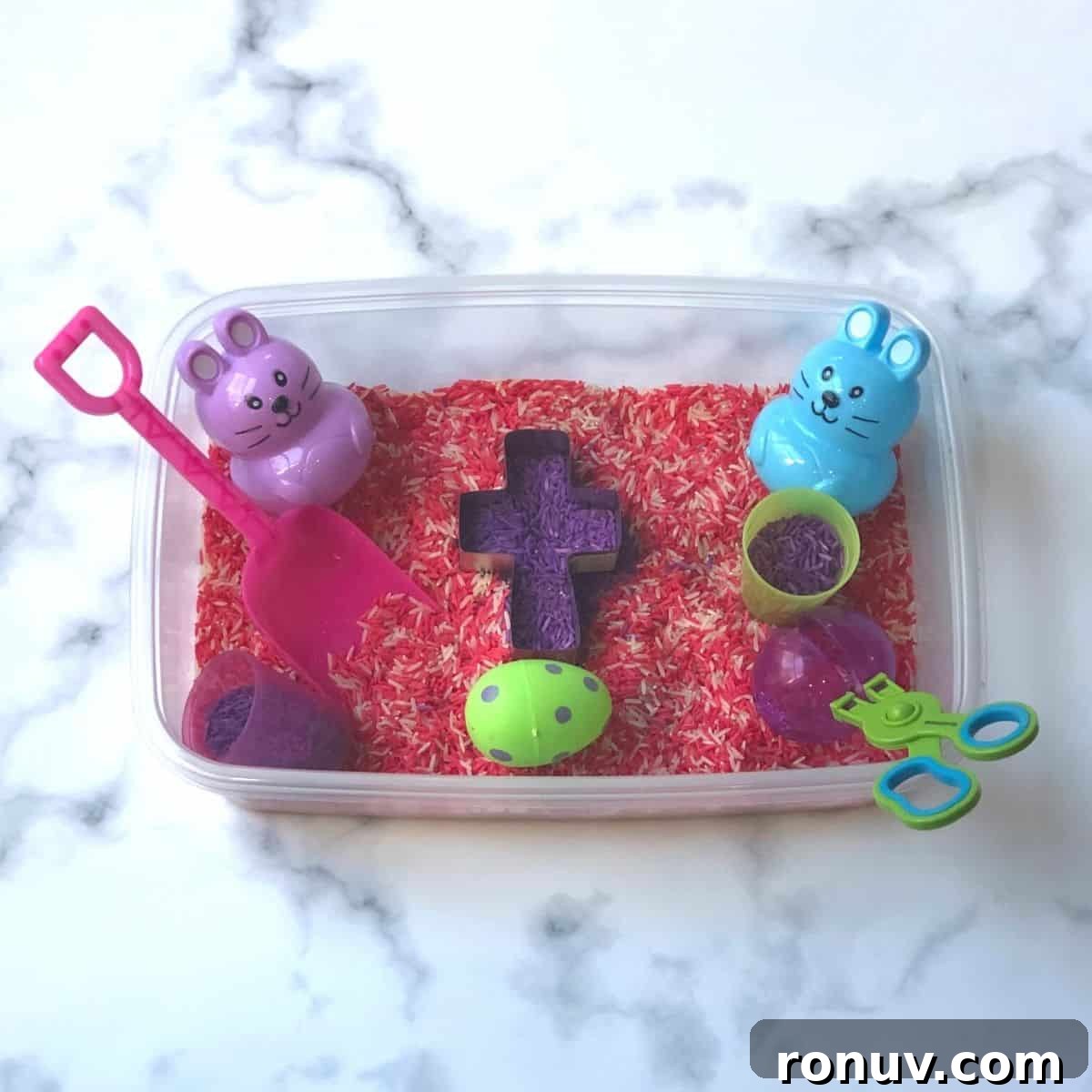sensory bin kids craft
