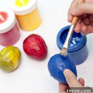 painted easter eggs craft