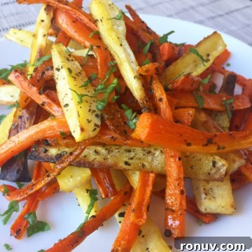 roasted carrot and parsnip