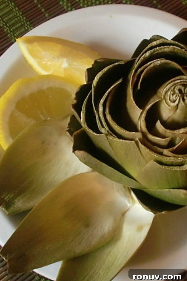 How to Cook Artichokes in the Microwave 18 artichoke with lemon