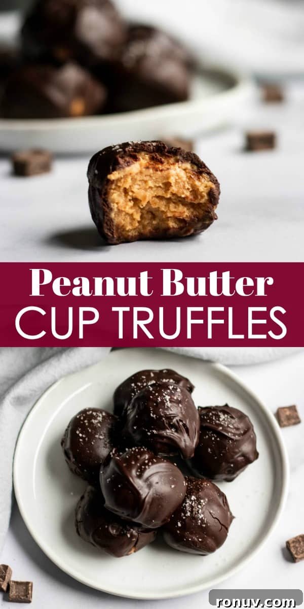 No-Bake Peanut Butter Cup Truffles Recipe 5 peanut butter cup truffles