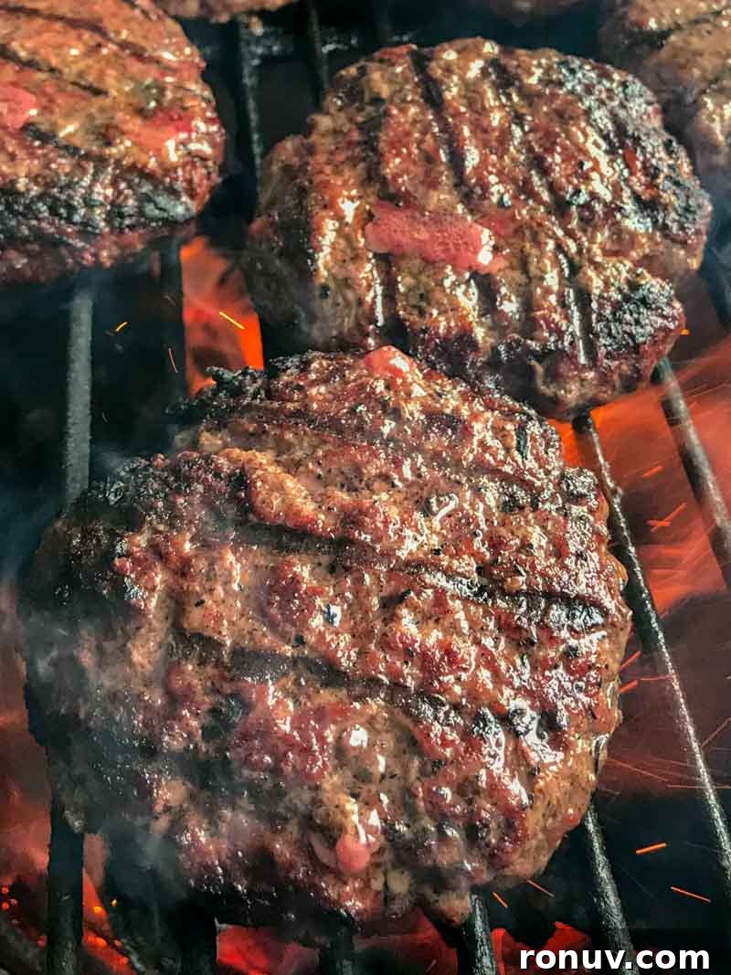 Kentucky Hot Brown Burger Recipe on the Big Green Egg 5 Assembled Hot Brown burger close-up