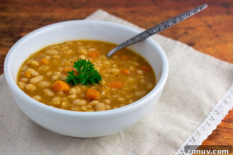 Instant Pot Bean and Bacon Soup: Campbell's Copycat 5 img 6181 4