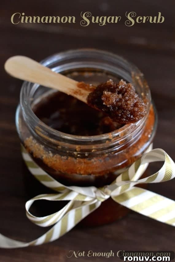Homemade Cinnamon Sugar Face and Body Scrub for Radiant Skin 3 DIY Cinnamon Sugar Scrub | NotEnoughCinnamon.com