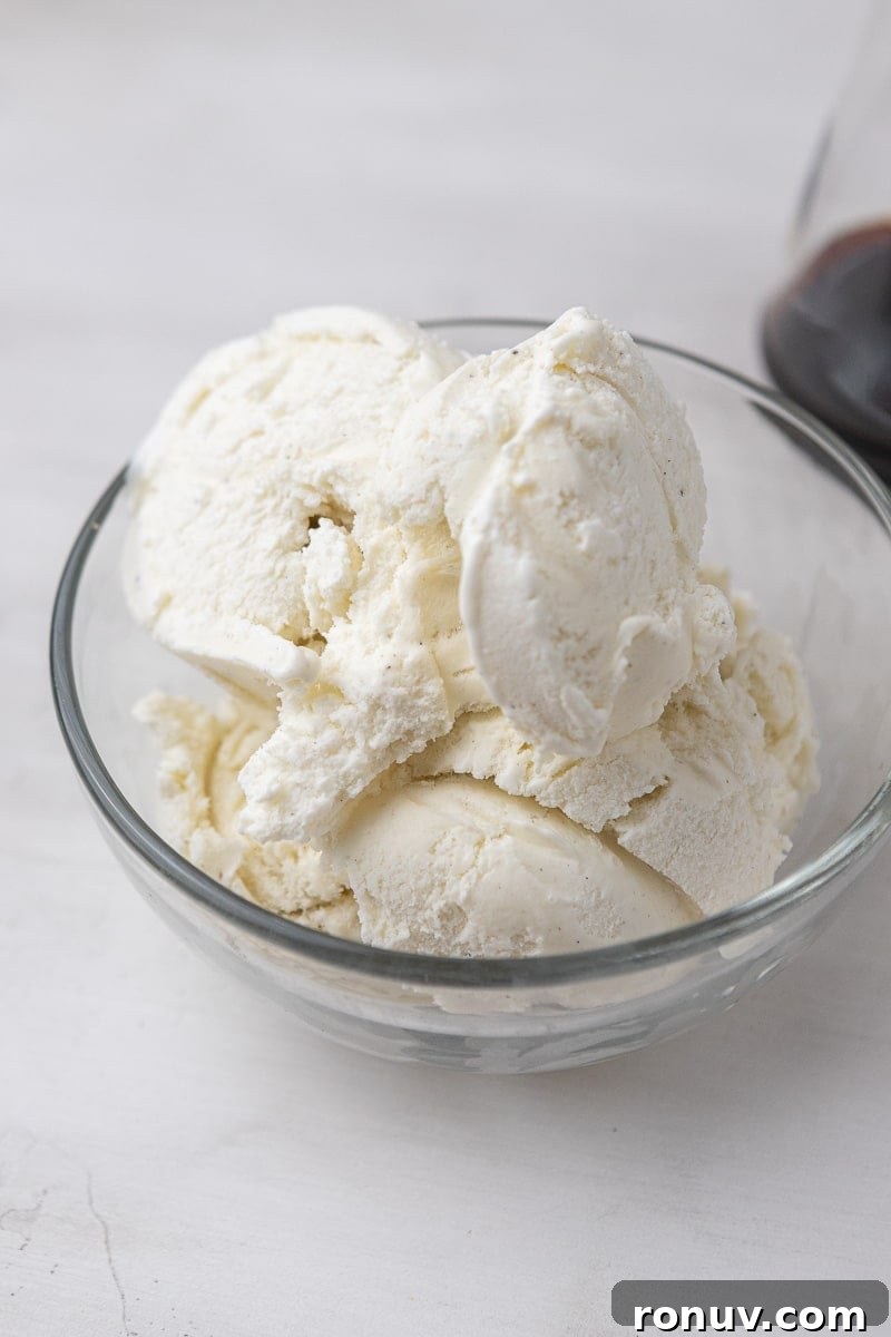 How to Make Copycat Chick-fil-A Frosted Coffee at Home 4 Vanilla ice cream in a bowl