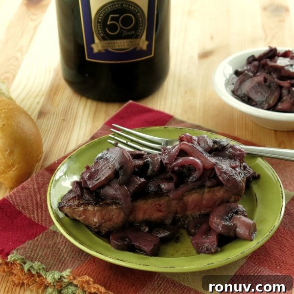 Beef with Burgundy Mushroom Sauce Recipe 4 Burgundy Mushroom Sauce over Beef